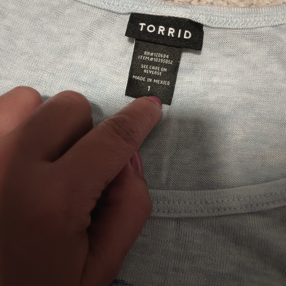 Torrid! Sky Blue Tank Top - Picture 4 of 9